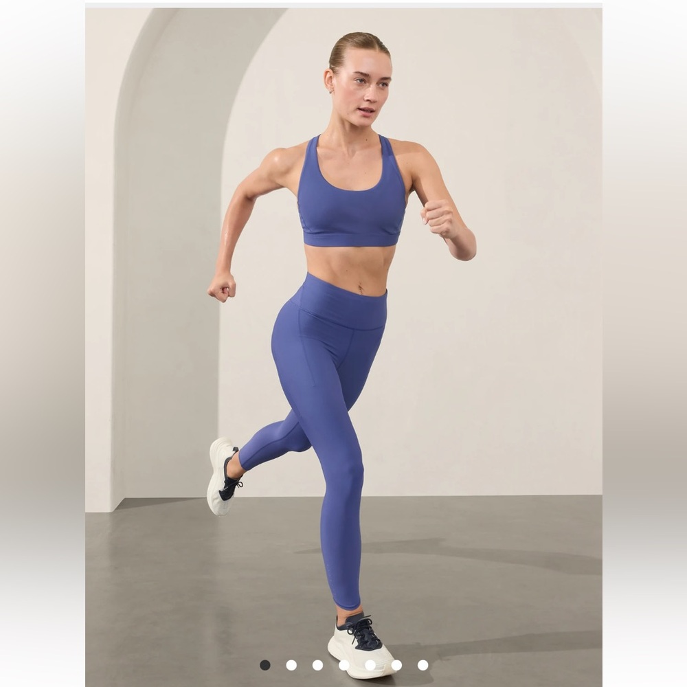 Athleta S Pacesetter Ultra High Rise 7/8 Legging Small Dusk Purple